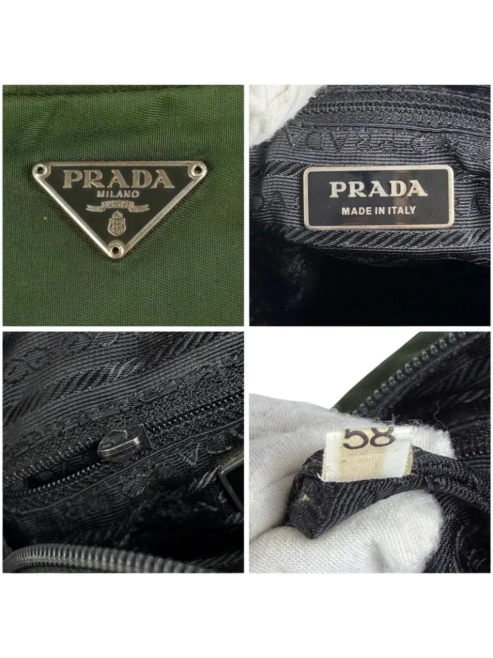 Prada Tessuto Nylon Triangle Logo Cross Crossbody